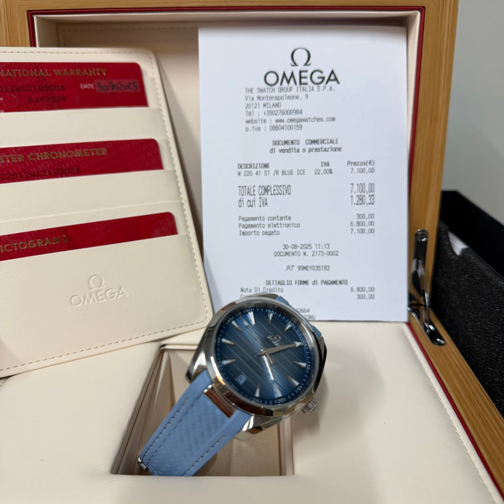 Omega Seamaster Aqua Terra 150M 41mm în ediția "Summer Blue"
